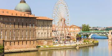 toulouse ferris wheel river
