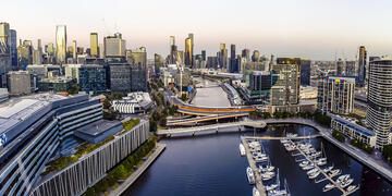 melbourne-docklands-yara-river-sunset