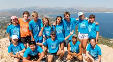 Group of Global Navigators on a cliff in Palma de Mallorca