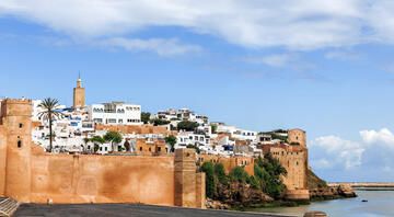 rabat morocco coastline buildings