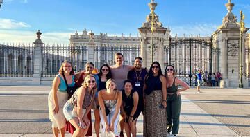Teach in Spain participants in front of Royal Palace