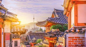 Bukchon Hanok Village in Seoul, South Korea