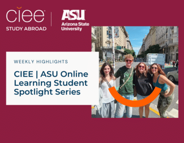 ASU online CIEE study abroad