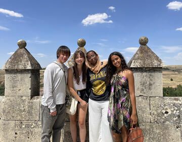 Madrid HSSA students at fort