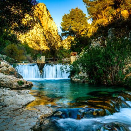 Alicante waterfall in Algar