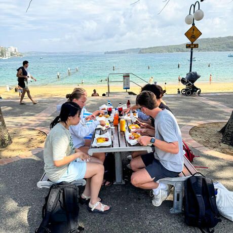 syndey meals lunch on beach