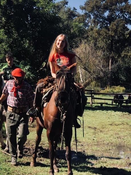 Buenos Aires student horse back riding