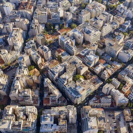 greece athens abroad aerial city view