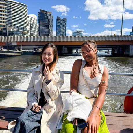 melbourne-two-female-students-boating-yarra-river
