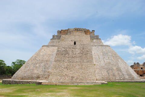 A view of the Pyramid of the Magician