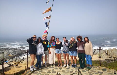 study abroad chile students water visit
