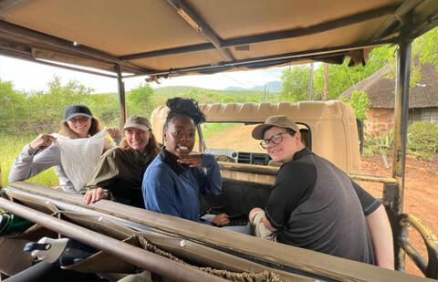 gaborone student safari truck ride