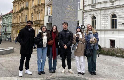 prague study abroad students tour