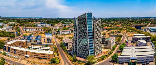 gaborone-financial-district-aerial