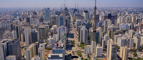 aerial view sao paulo