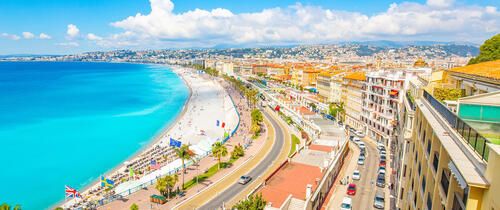 Nice, France beach