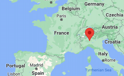 red pin milan italy map