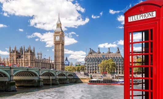 London Big Ben red phone box
