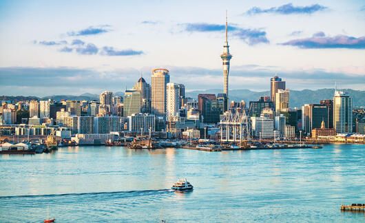 auckland harbor skyline