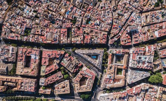 aerial view spain