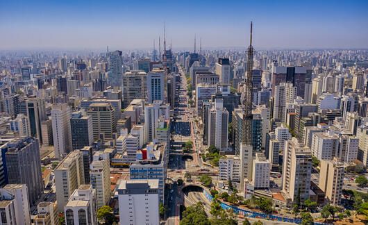 aerial view sao paulo