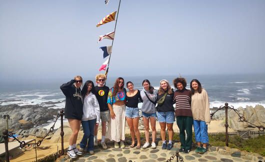 study abroad chile students water visit
