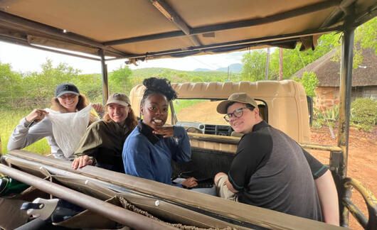 gaborone student safari truck ride