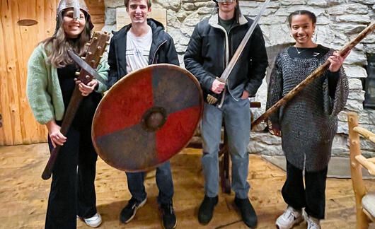 tallinn-four-students-viking-village-costumes