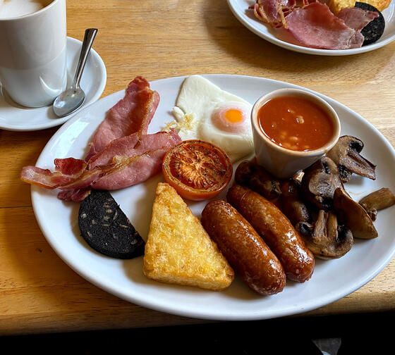 London full English breakfast