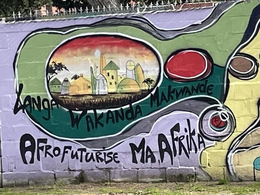 Amazing murals painted in Langa by self taught artists. 