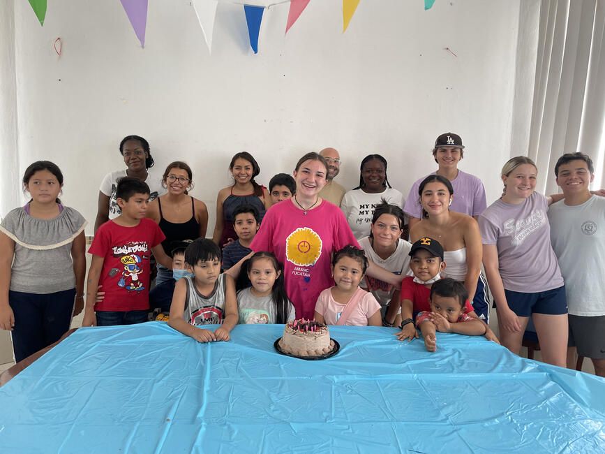 Darcie's birthday celebration at AMANC 