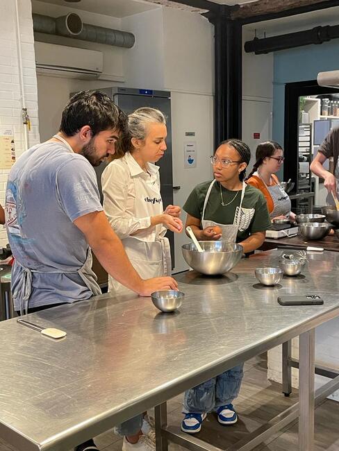 Paying attention to the chef