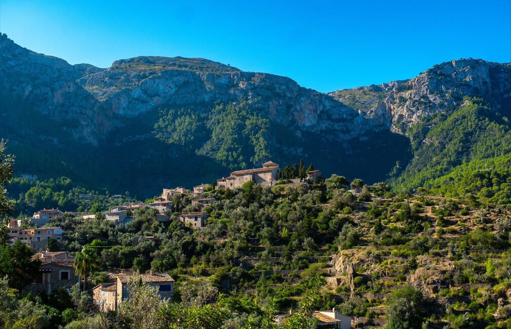 deia spain landscape mountains houses abroad