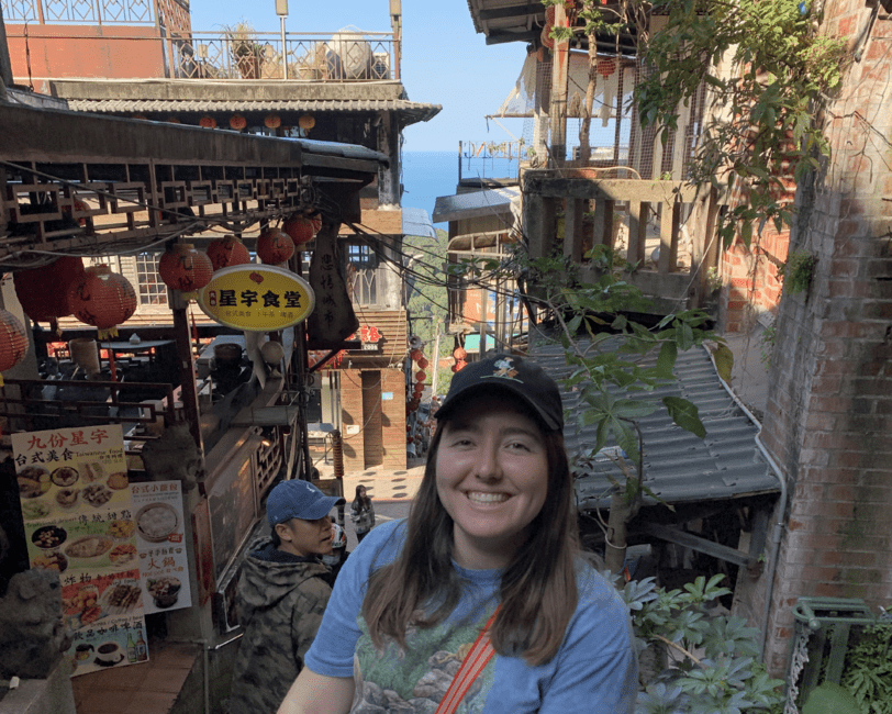 Exploring the enchanting streets of Jiufen. 