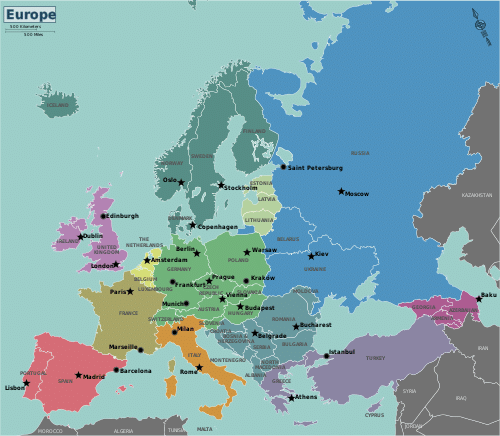 europe map
