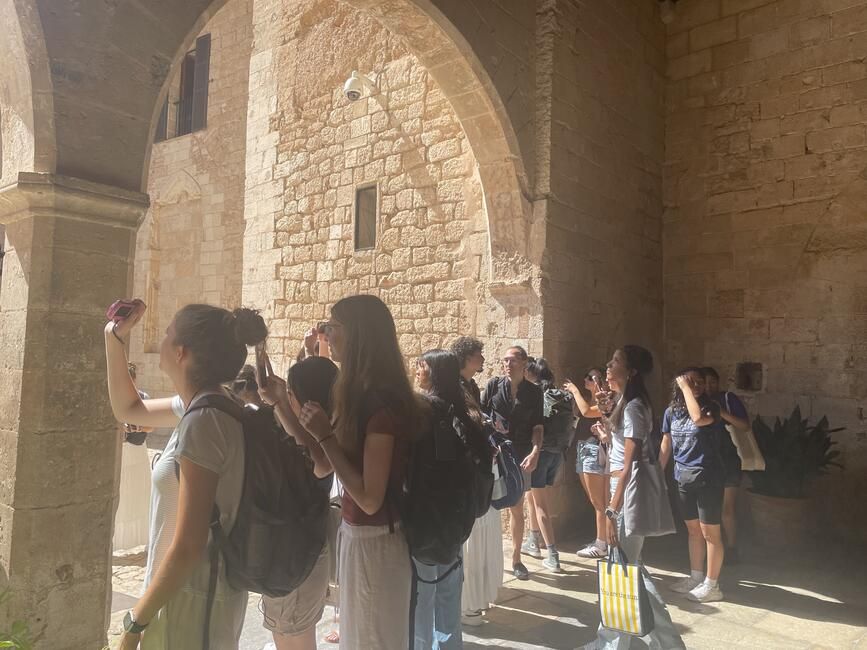 Admiring the Palace