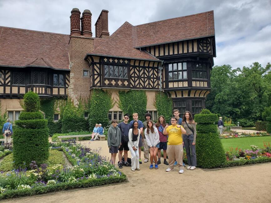 Gathered in the gardens