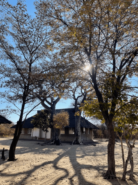 Lodging at Khama Rhino Sanctuary.