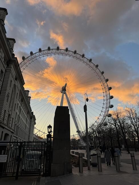london study abroad CIEE sunset