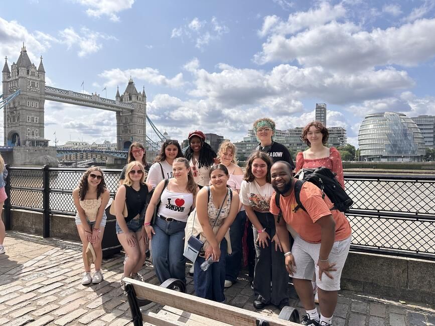 Students at the Tower Bridge