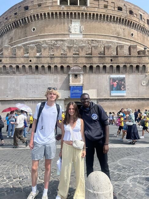 Students at Castel Sant'Angelo