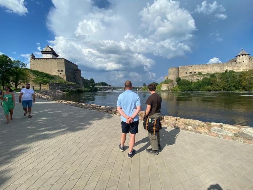Atlas in Narva with host dad