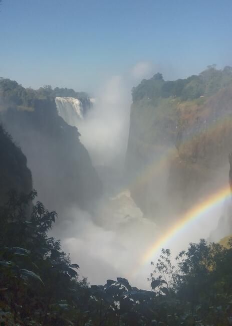 Victoria Falls, side profile