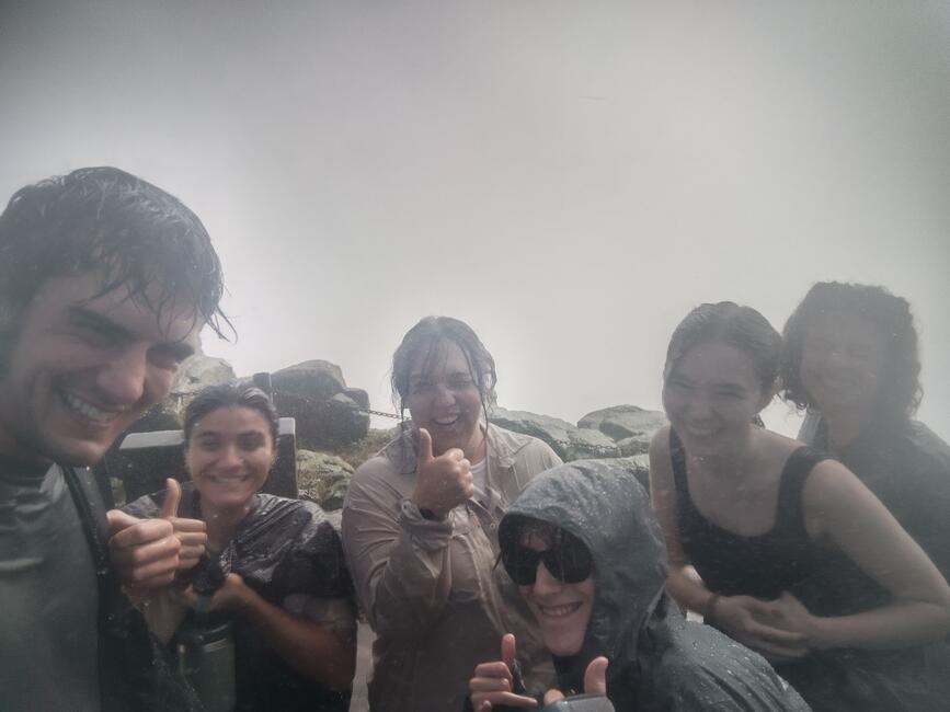 In the midst of the mist at Vic Falls