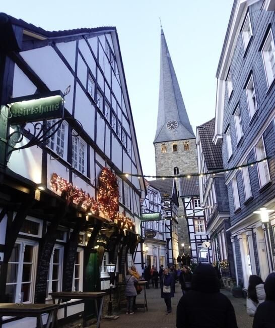 Walking through a German Christmas market