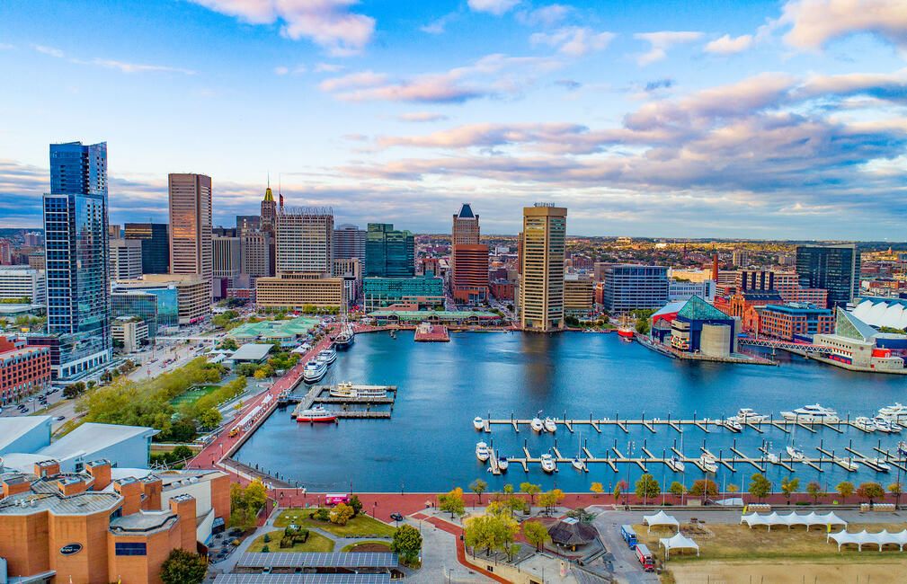 skyline of baltimore maryland