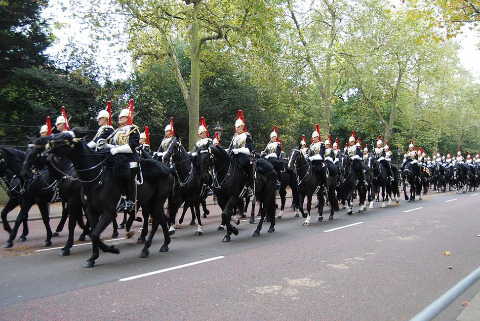 London Royal Guard on parade