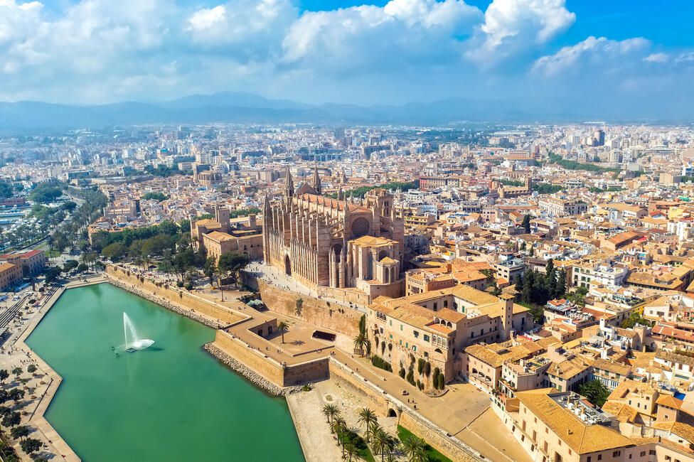 palma historic center aerial