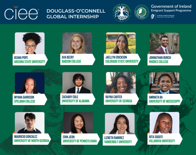 2025 Frederick Douglass - Daniel O'Connell Interns in Ireland