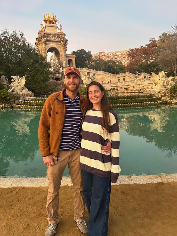 abroad couple lake